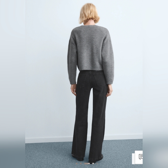 NWT Mango Danila Wide Leg High Rise Jean Size 8 EU40 - Picture 3 of 16